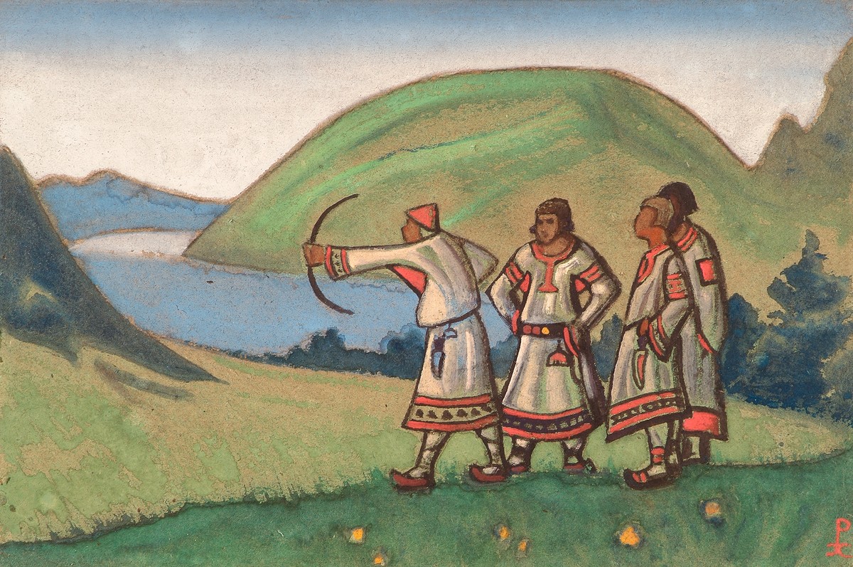 Young men by Nicholas Roerich