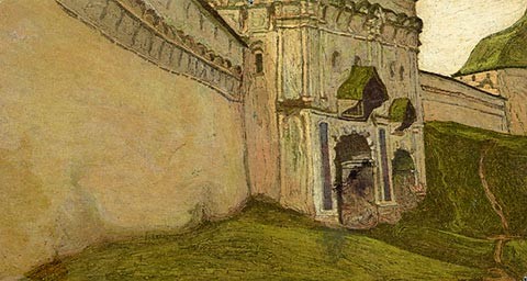 Zvenigorod. Holy Gate. by Nicholas Roerich