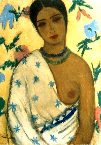 Portrait of a Biracial Woman by Nicolae Tonitza