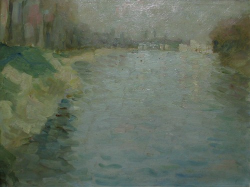 Seine at Courbevoie by Nicolae Tonitza