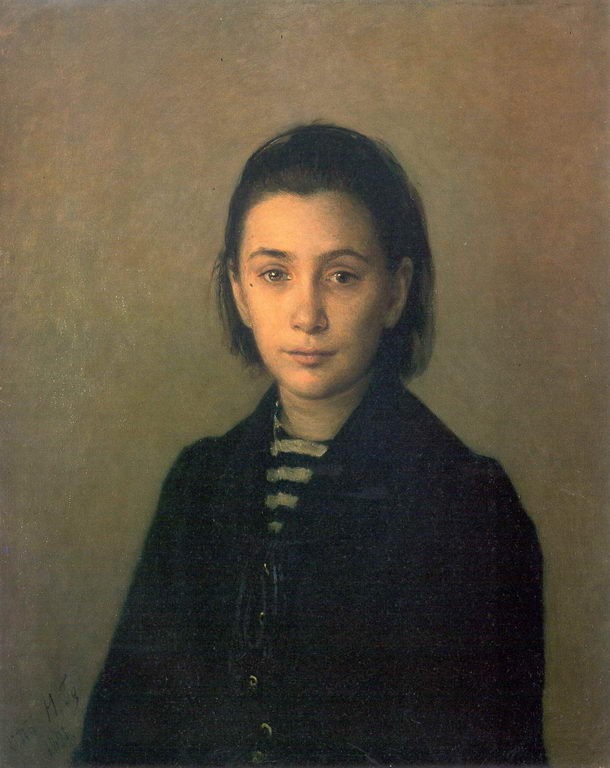 Portrait of Olga Kostycheva by Nikolai Ge