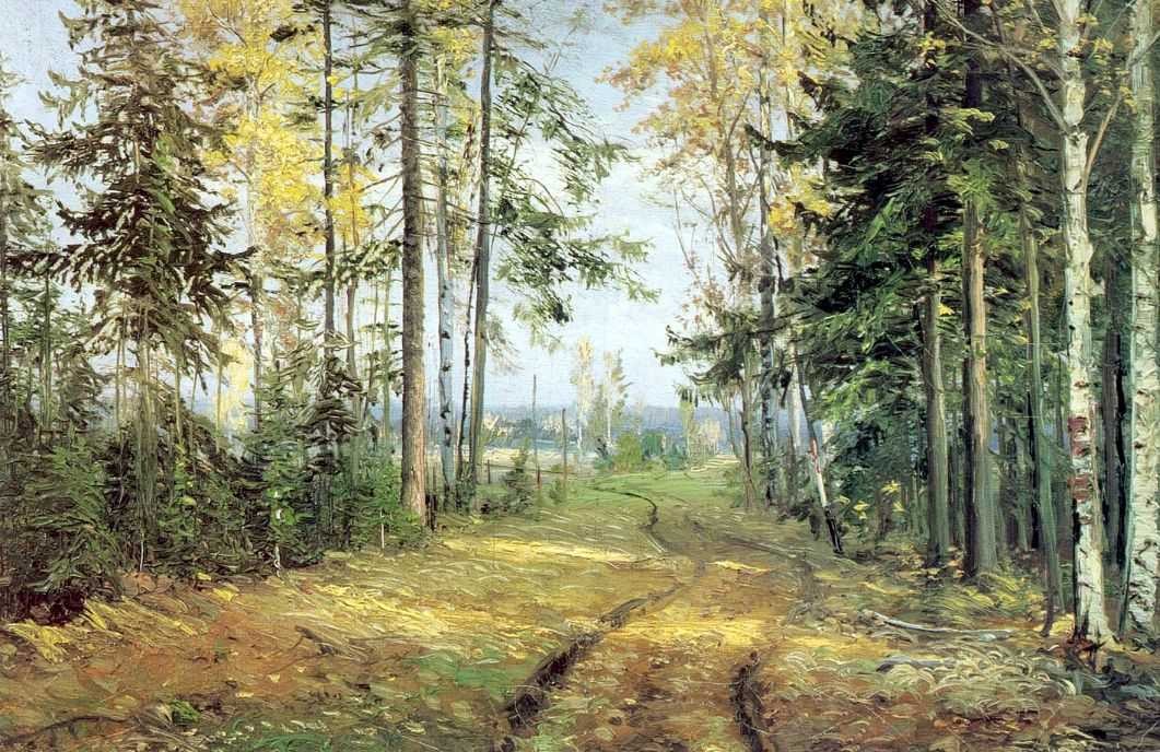 The road into the forest by Nikolai Ge