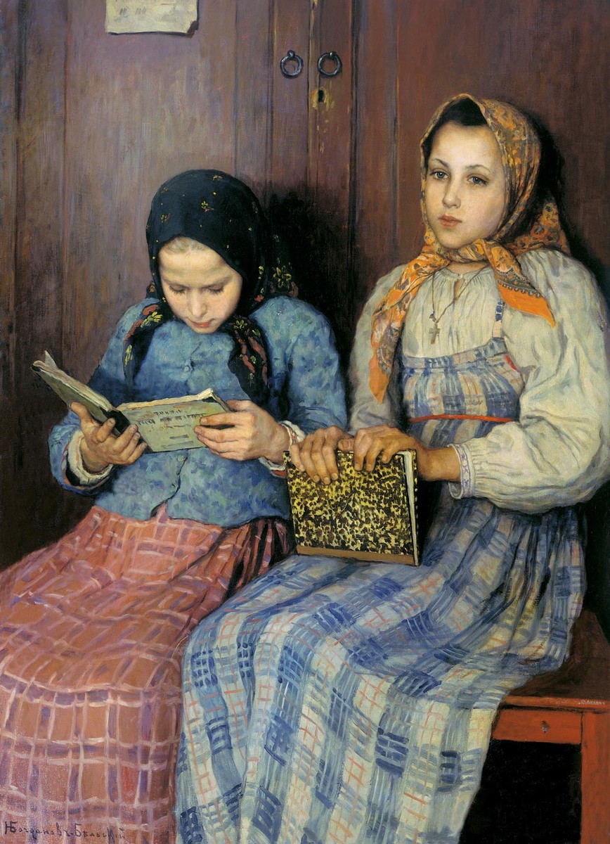 Schoolgirls by Nikolay Bogdanov-Belsky