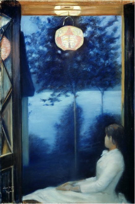 By the Oslofjord (Japanese Lantern) by Oda Krohg