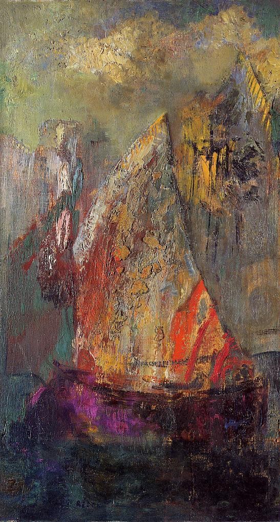 A boat by Odilon Redon