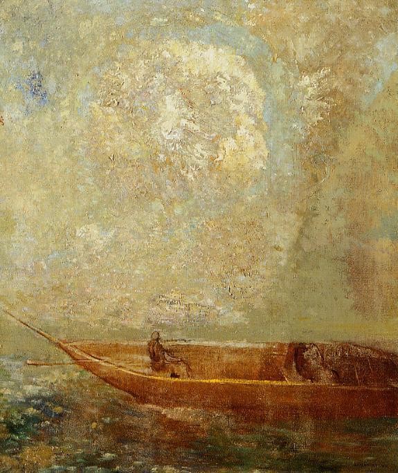 A boat by Odilon Redon