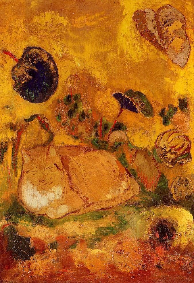 Bazon: The Artist's Cat by Odilon Redon