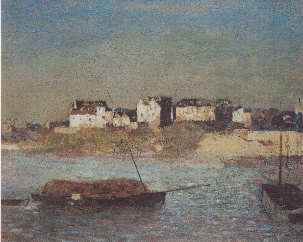 Breton harbour by Odilon Redon