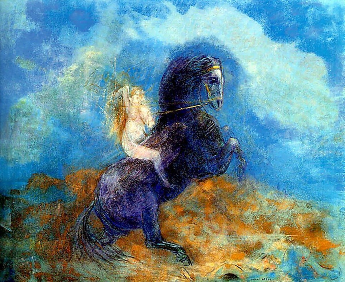 Brunhild (The Valkyrie) by Odilon Redon