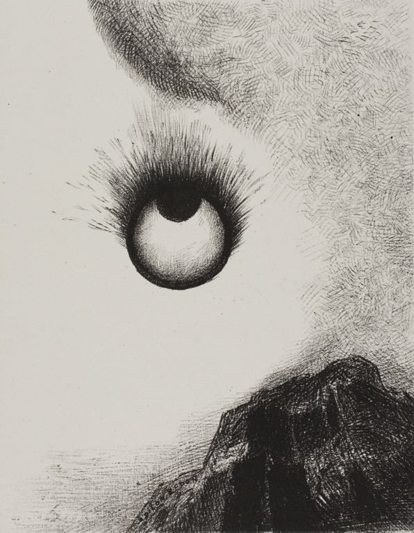 Everywhere eyeballs are aflame by Odilon Redon