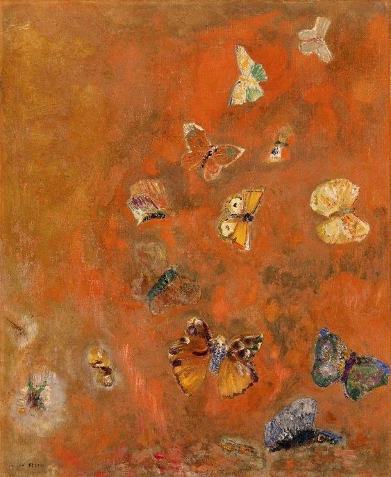 Evocation of Butterflies by Odilon Redon