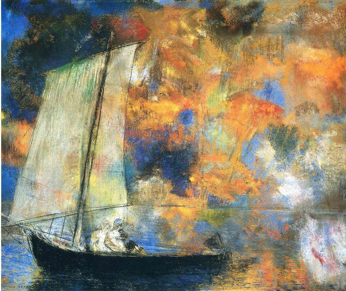 Flower Clouds by Odilon Redon