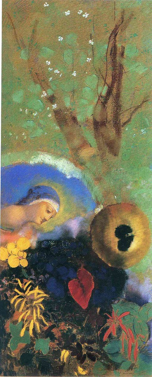 Homage to Leonardo da Vinci by Odilon Redon