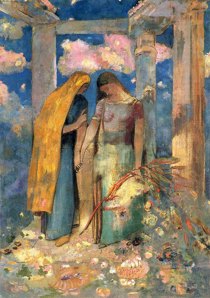 Mystical Conversation by Odilon Redon