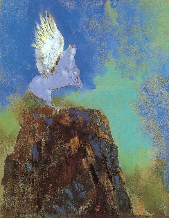 Pegasus by Odilon Redon