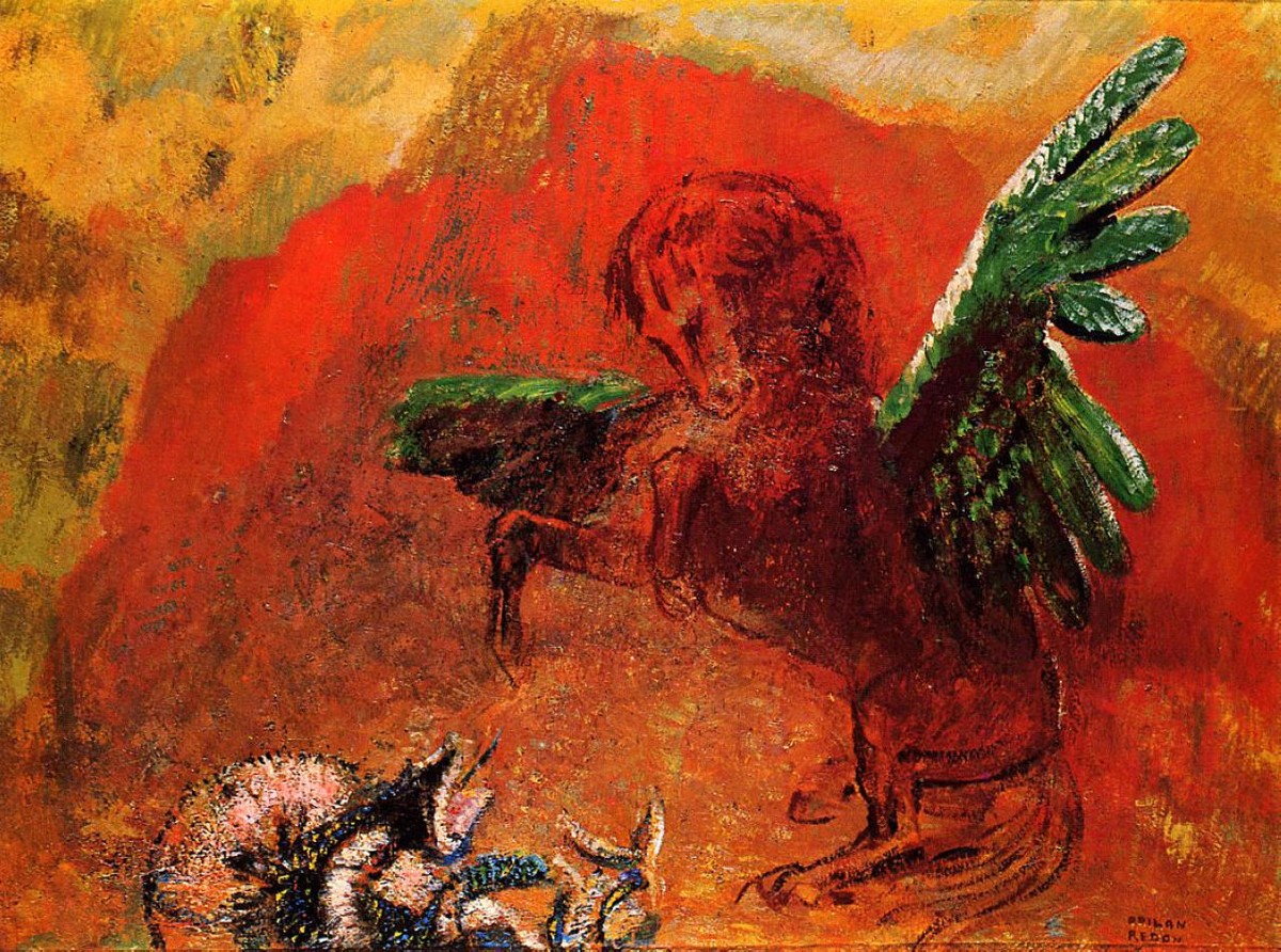 Pegasus and the Hydra by Odilon Redon