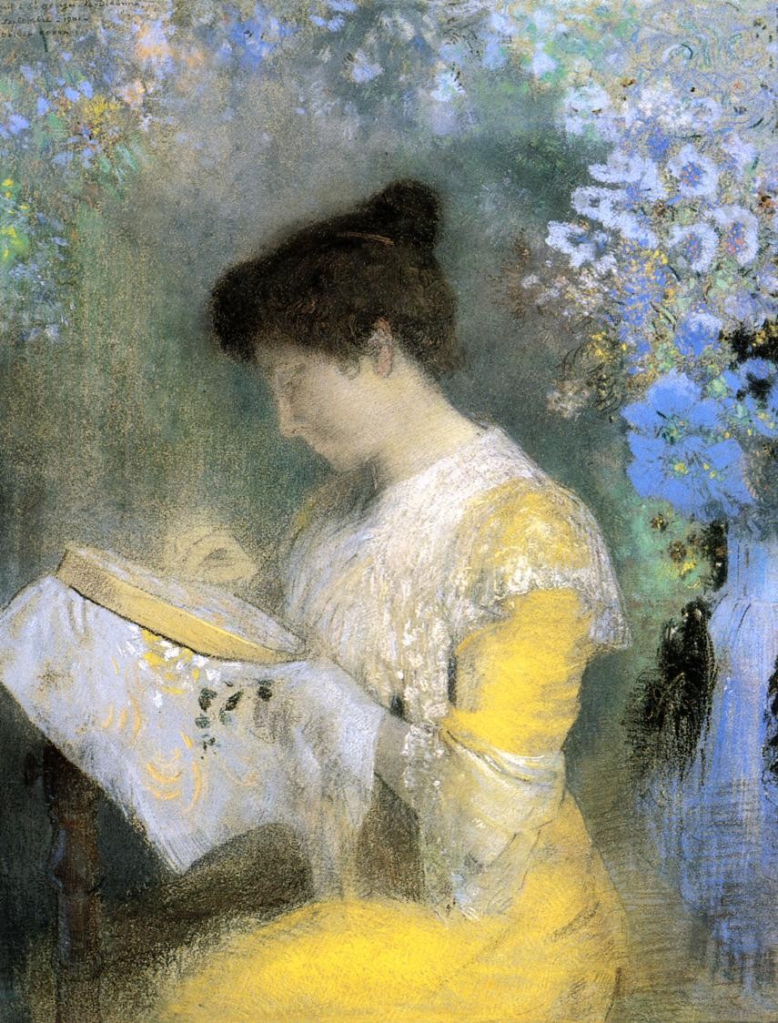 Portrait of Madame Arthur Fontaine by Odilon Redon