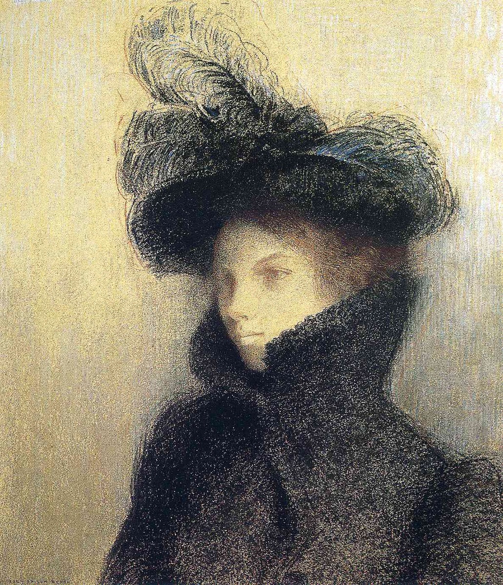 Portrait of Marie Botkine by Odilon Redon