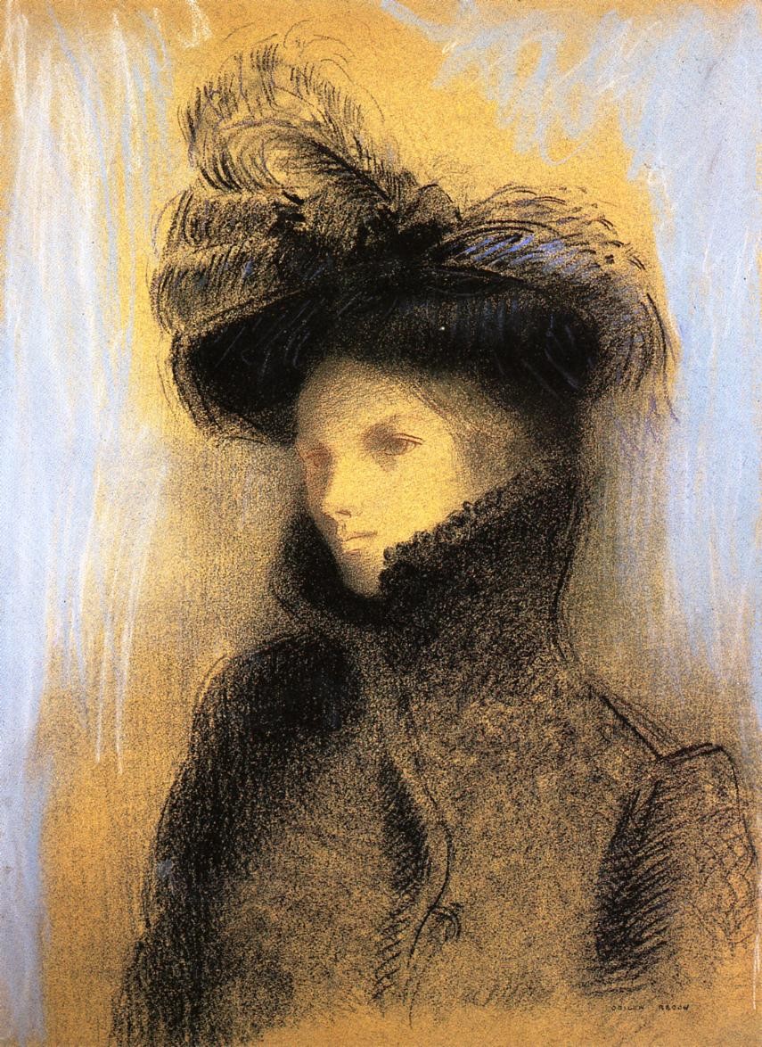 Portrait of Marie Botkine by Odilon Redon