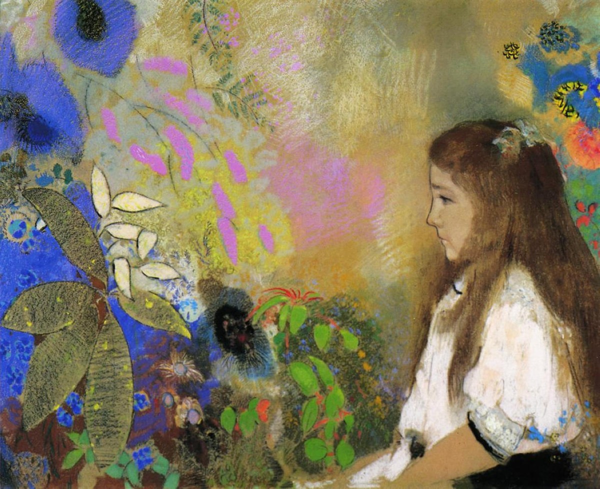 Portrait of Yseult Fayet by Odilon Redon