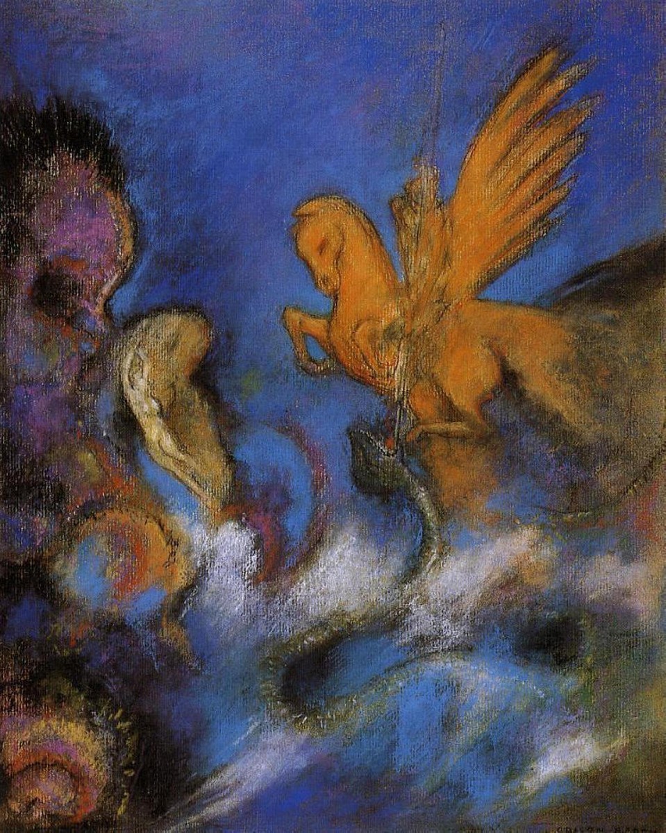 Roger and Angelica by Odilon Redon