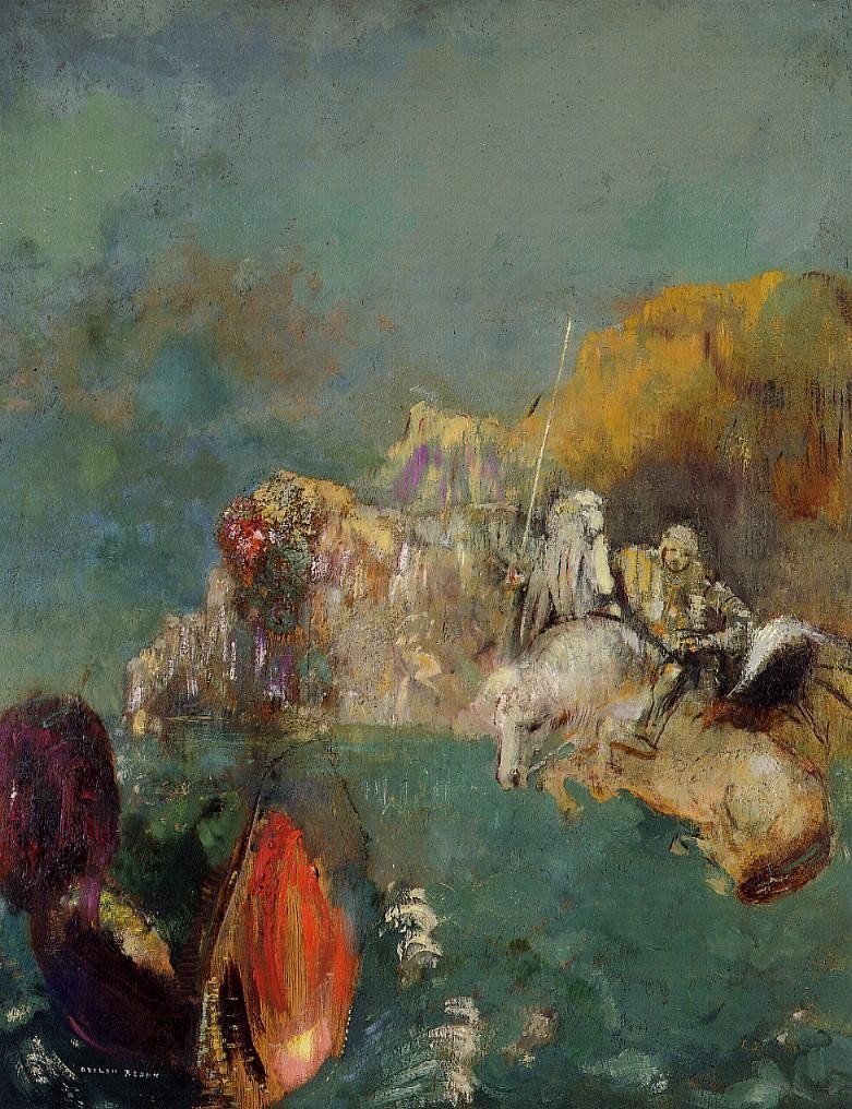 Saint George and the Dragon by Odilon Redon