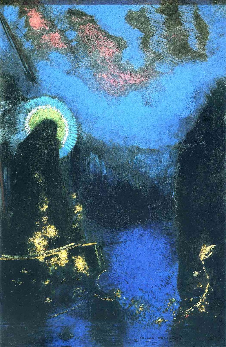 The Boat (Virgin with Corona) by Odilon Redon