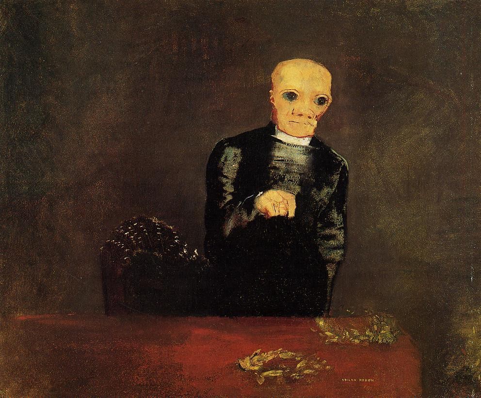 The Distributer of Crowns by Odilon Redon