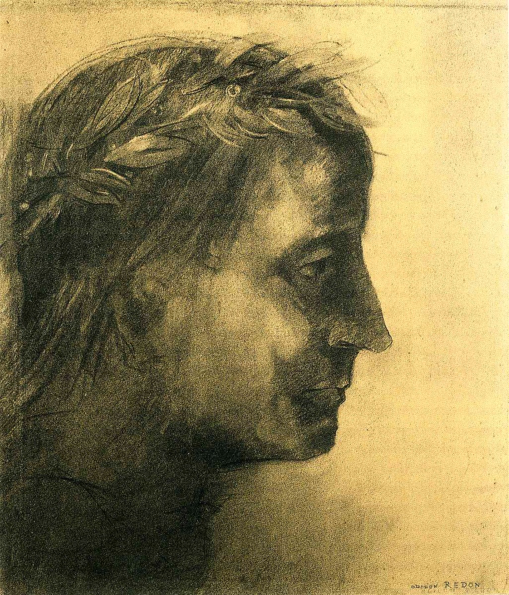 The laureate head by Odilon Redon