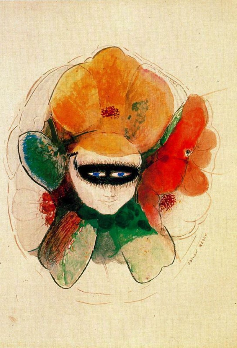 The Masked Anemone by Odilon Redon