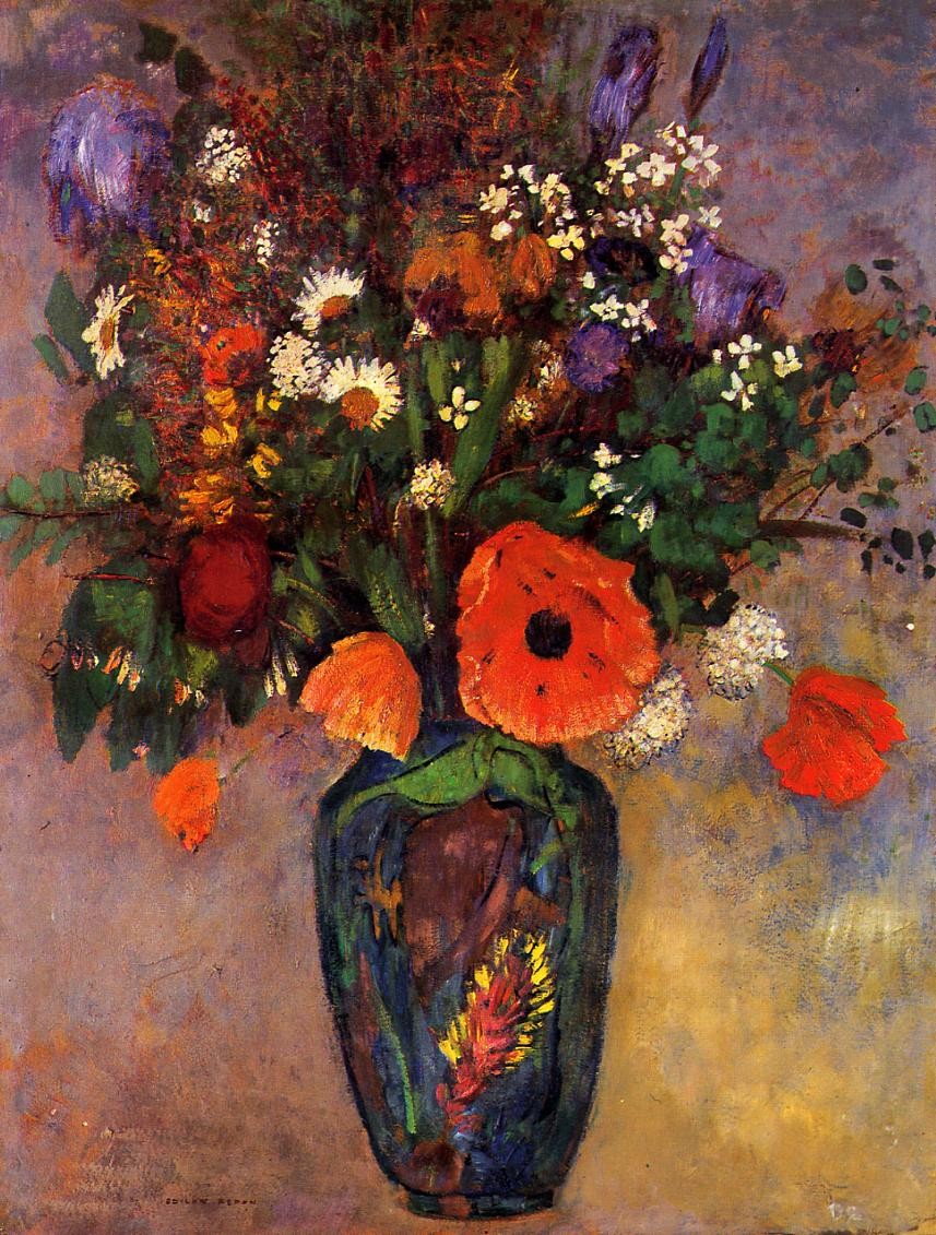 Vase de Fleurs by Odilon Redon