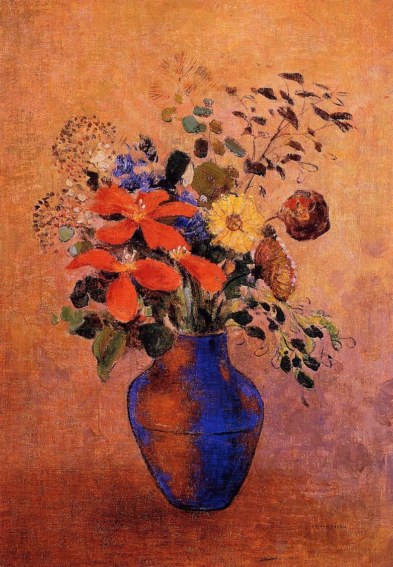 Vase of Flowers by Odilon Redon