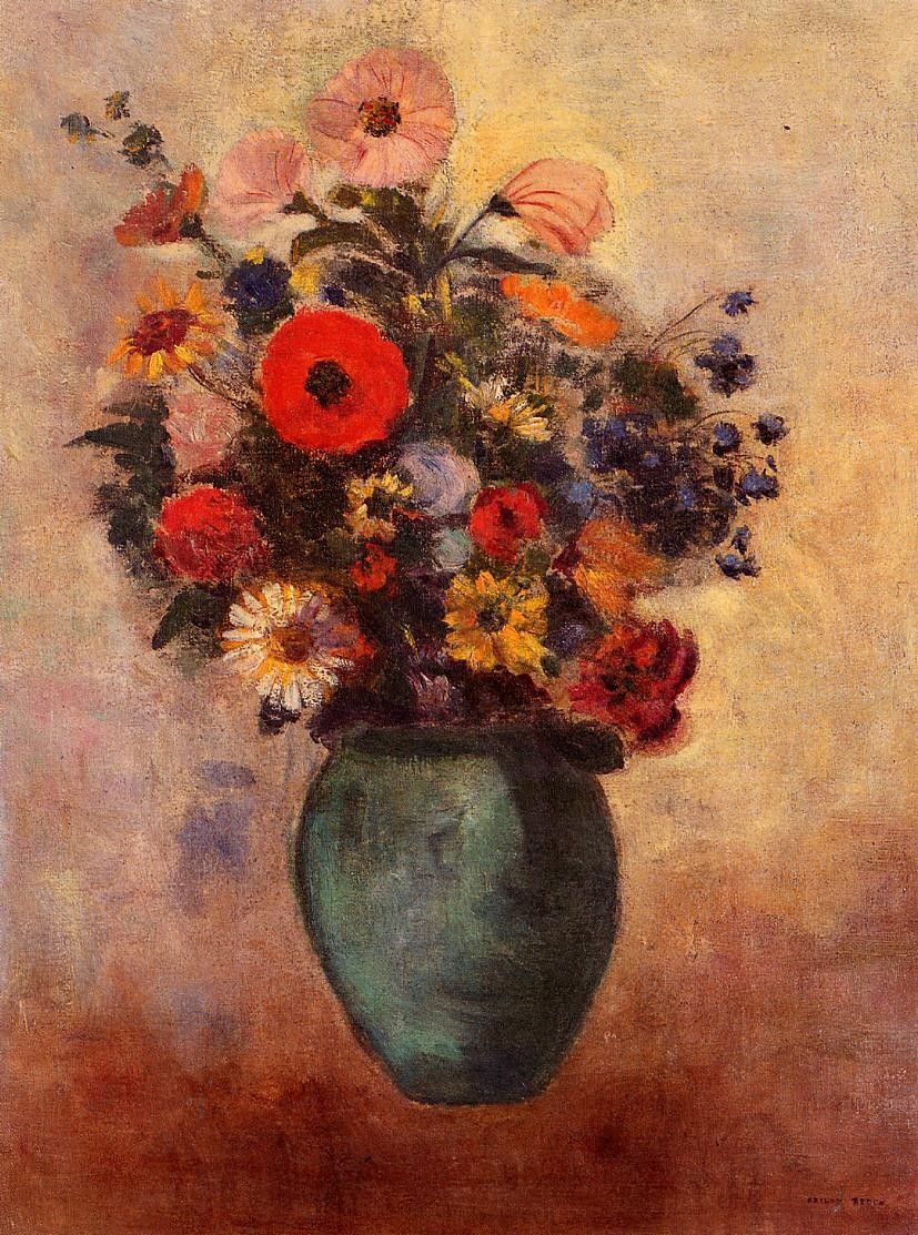 Vase of Flowers by Odilon Redon