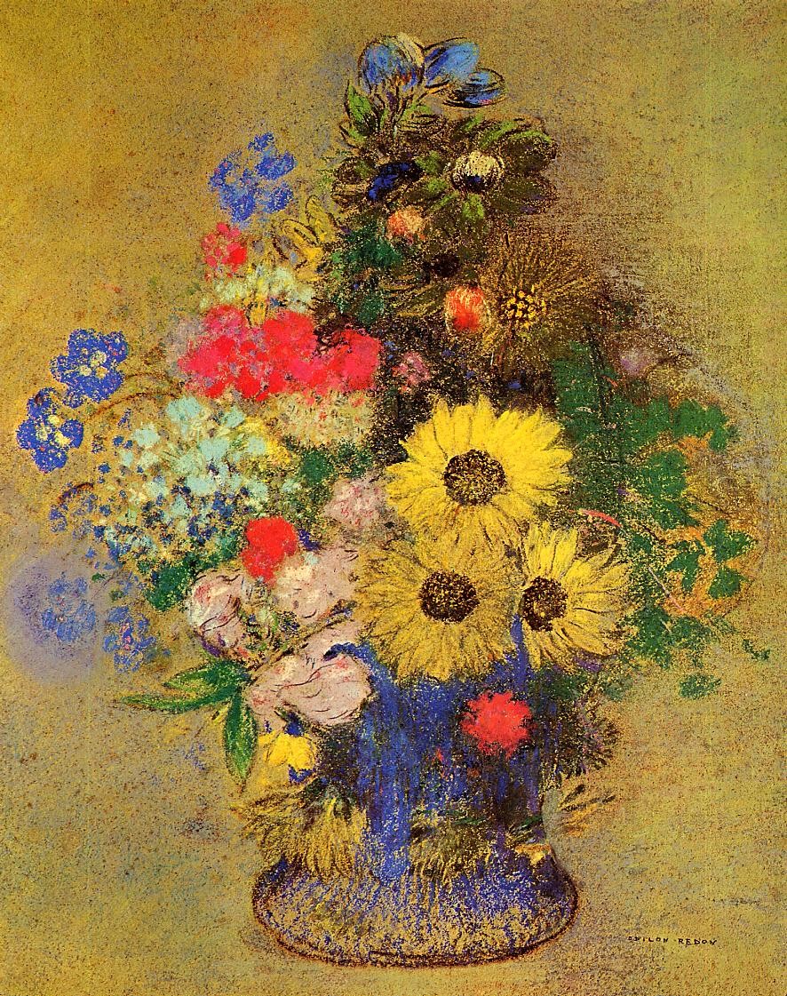 Vase of Flowers by Odilon Redon