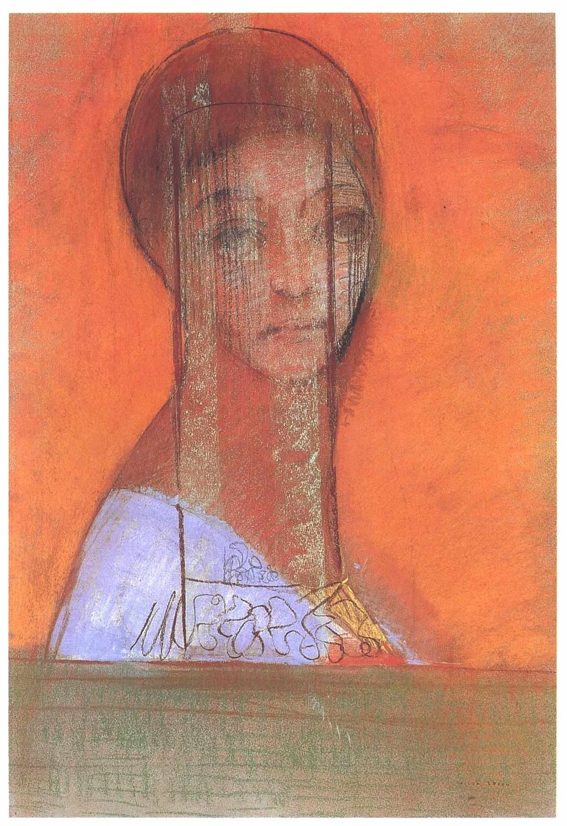 Woman with Veil by Odilon Redon