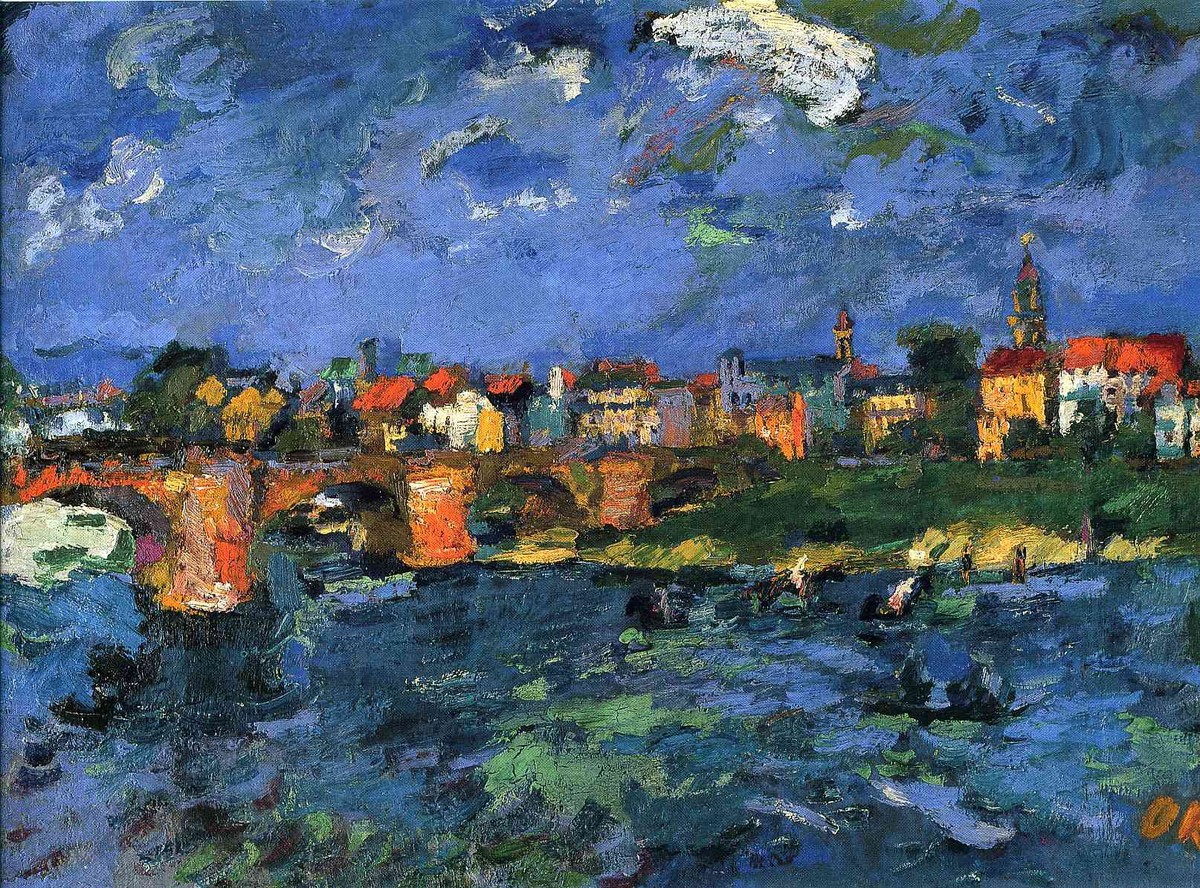 Dresden Neustadt by Oskar Kokoschka