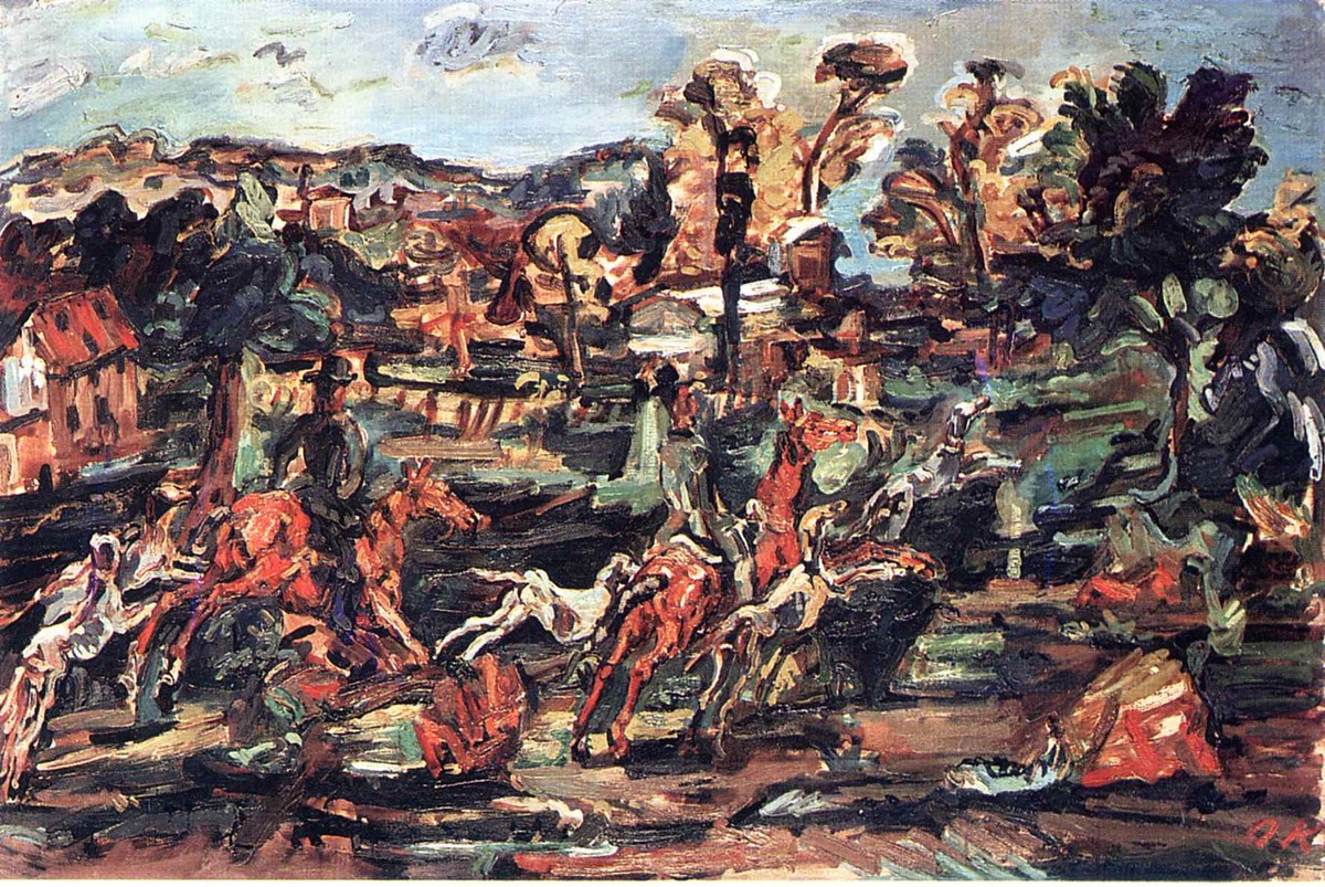 The Hunt by Oskar Kokoschka