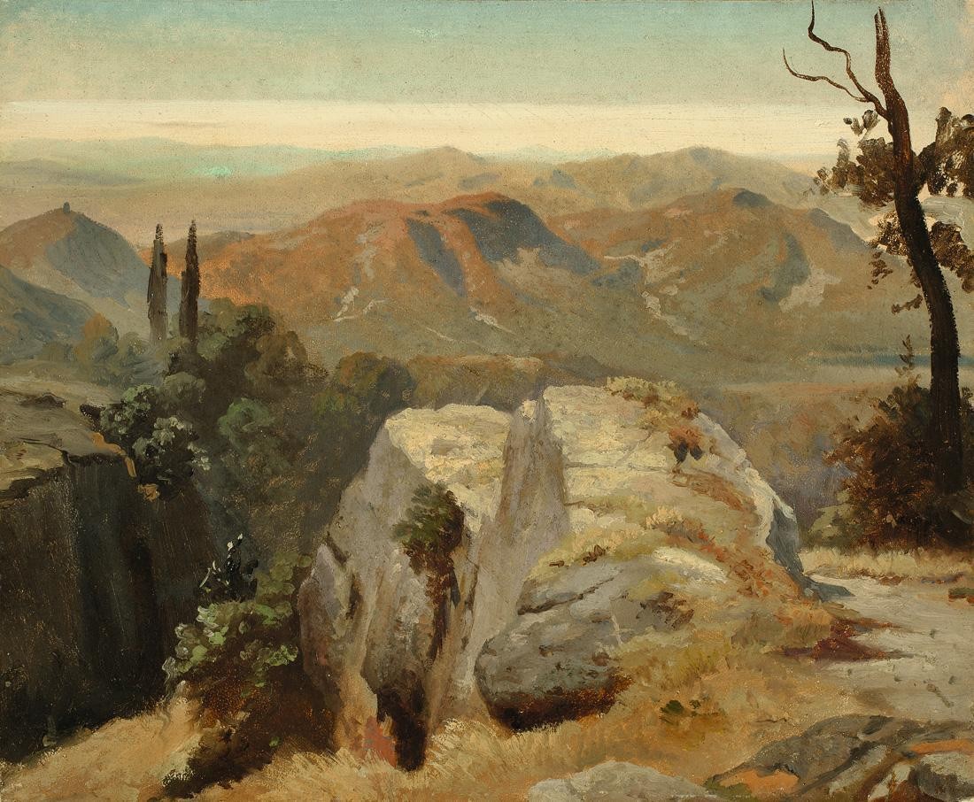 Study of the summits of northern Italy by Oswald Achenbach