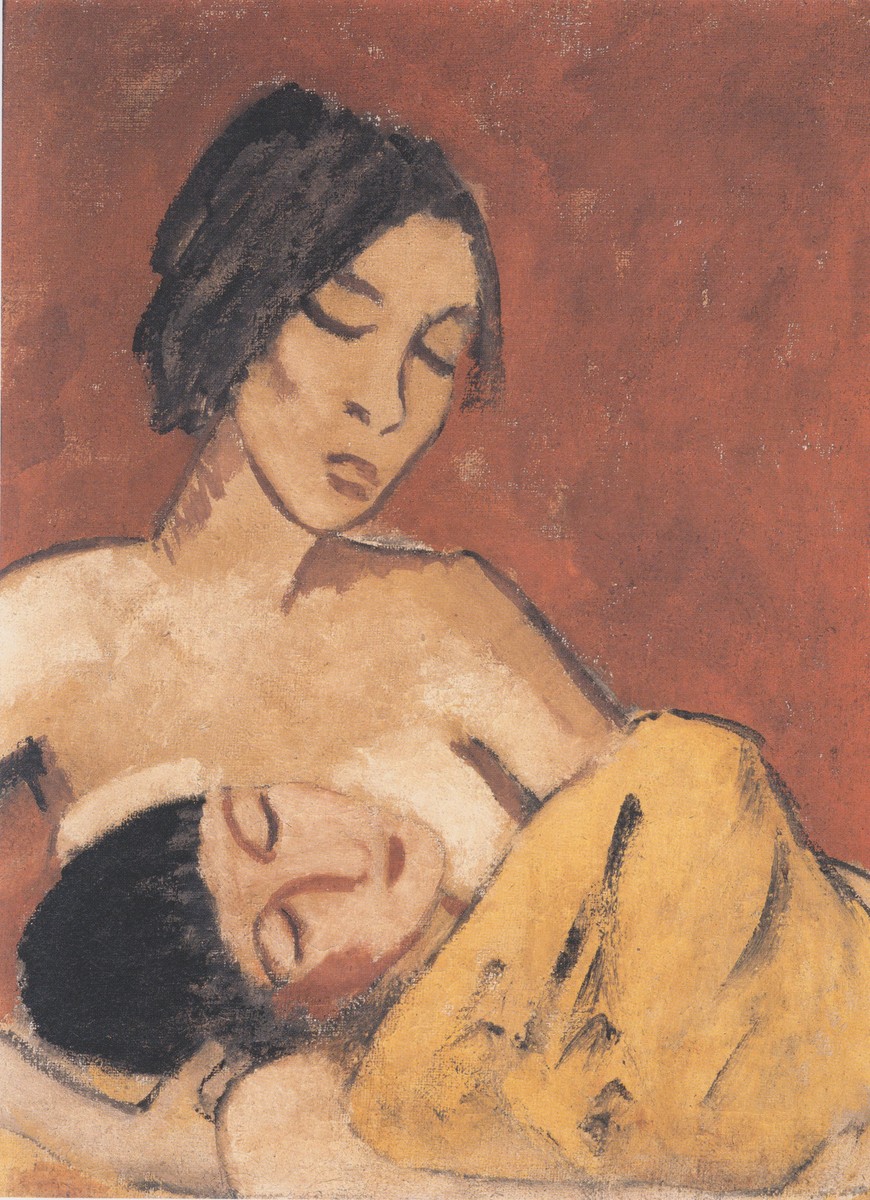 Mutter Und Sohn by Otto Mueller
