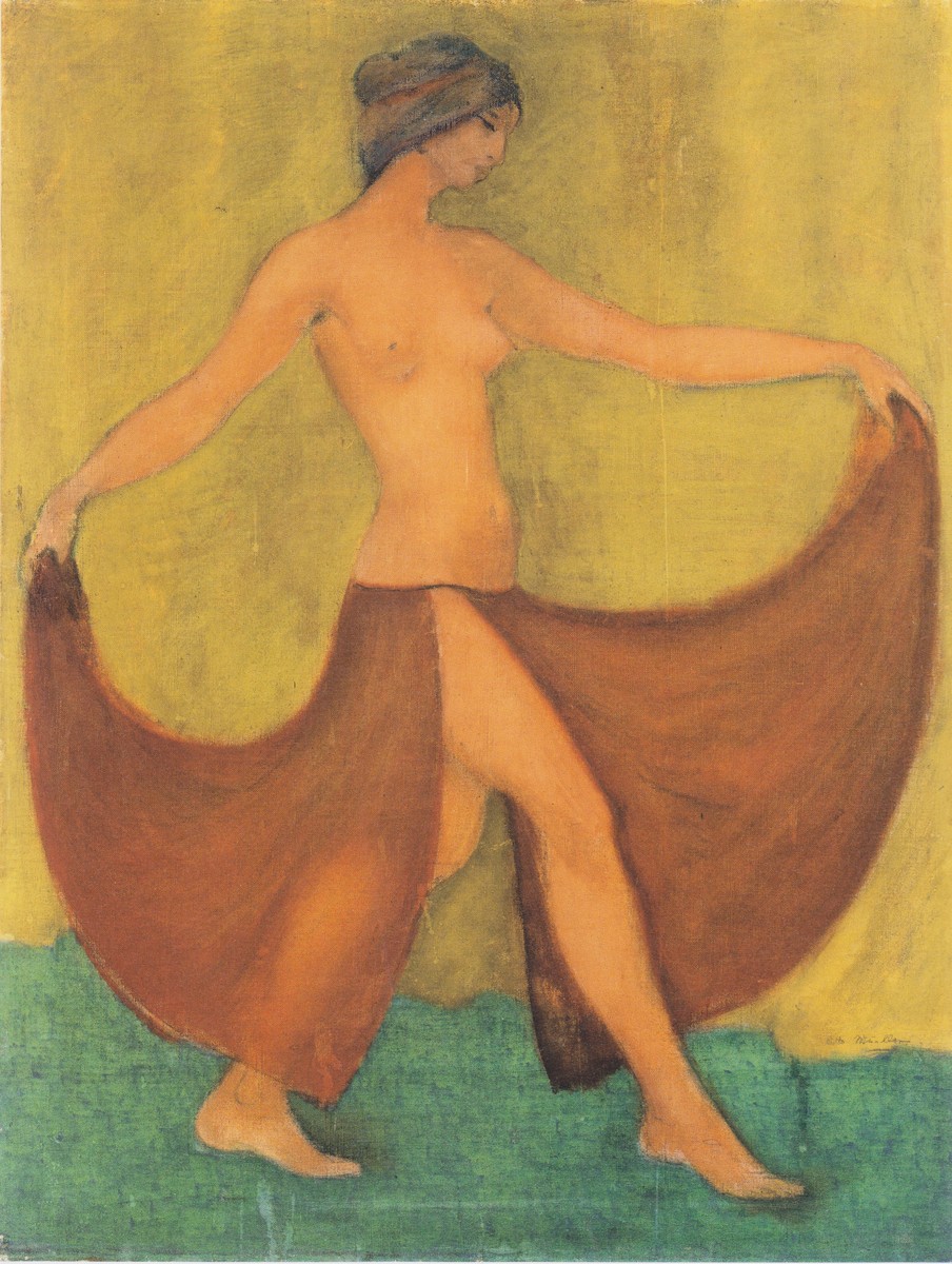 Tänzerin (maschka, Tanzend) by Otto Mueller