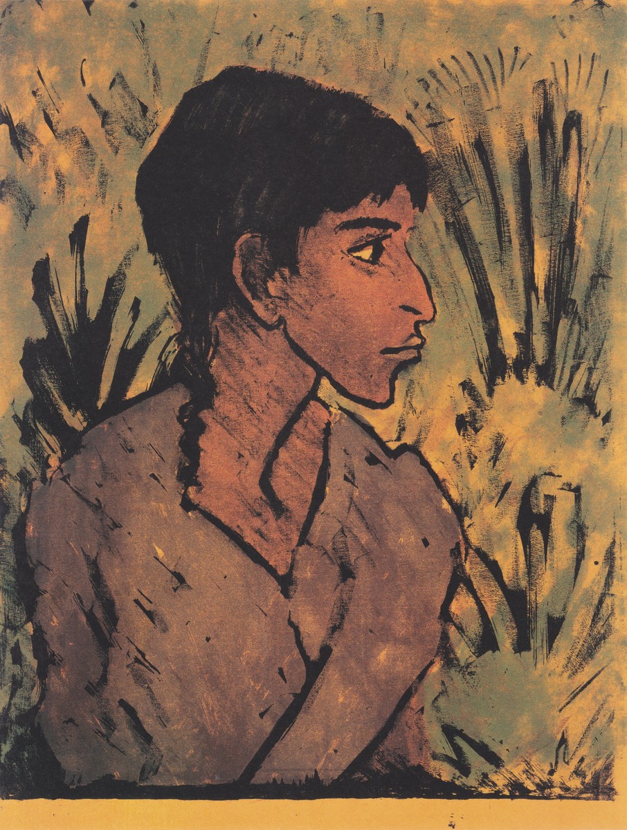 Zigeunerin Im Profil by Otto Mueller