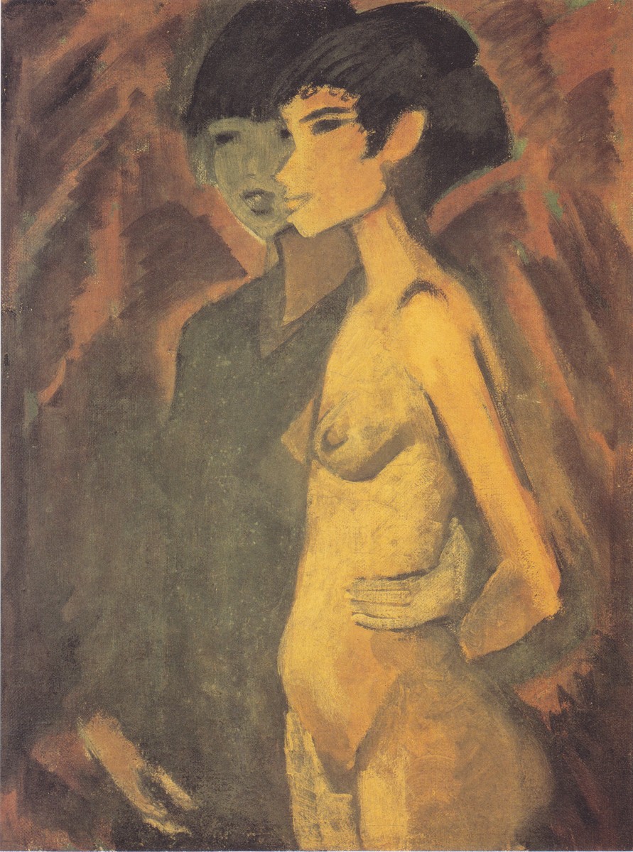 Zwei Zigeunerinnen by Otto Mueller