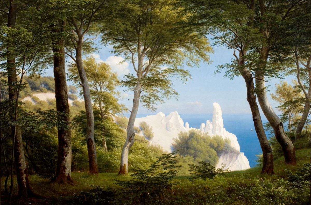 View of the sea from Møens Klint by P. C. Skovgaard