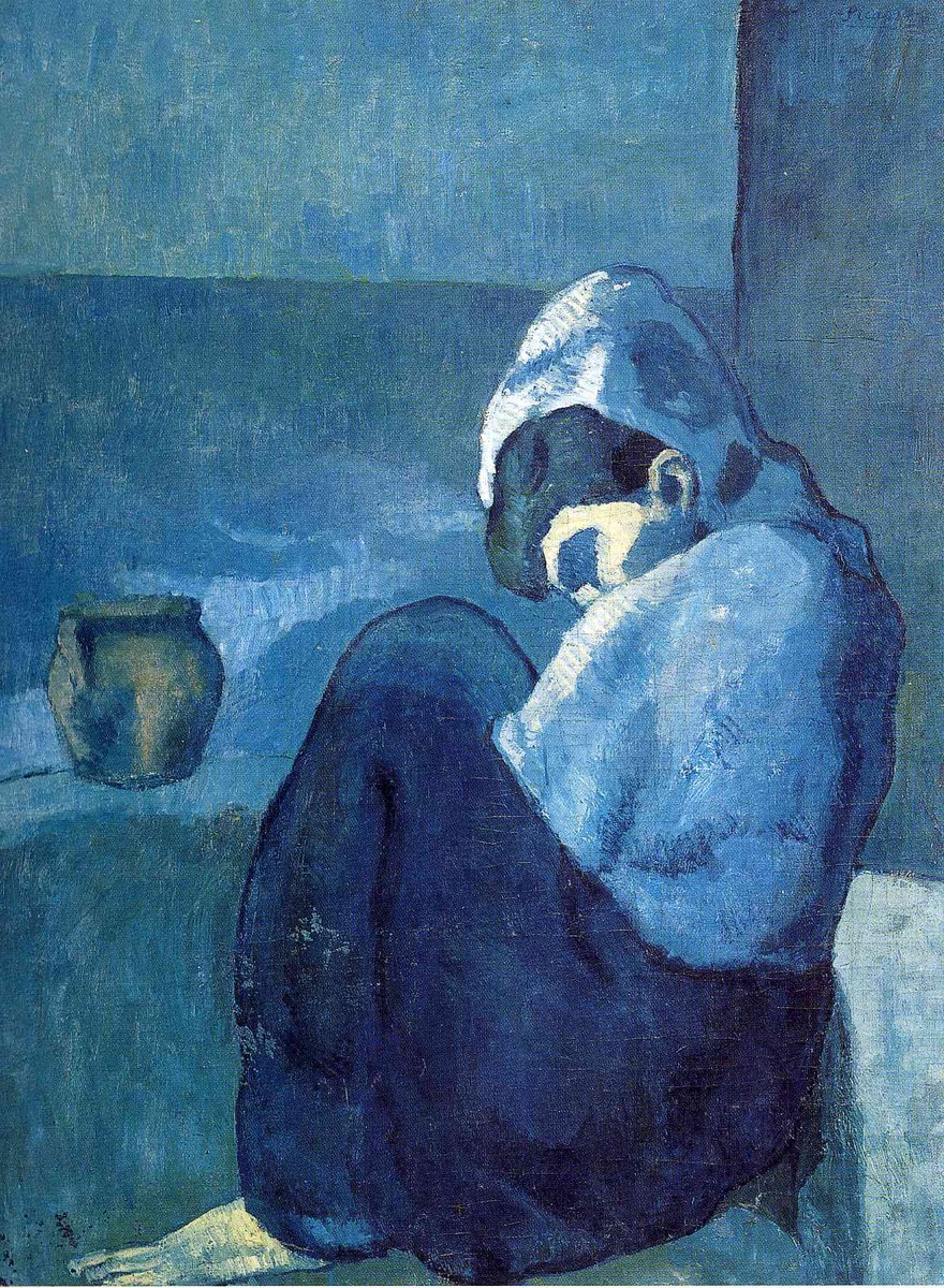 Crouching woman by Pablo Picasso