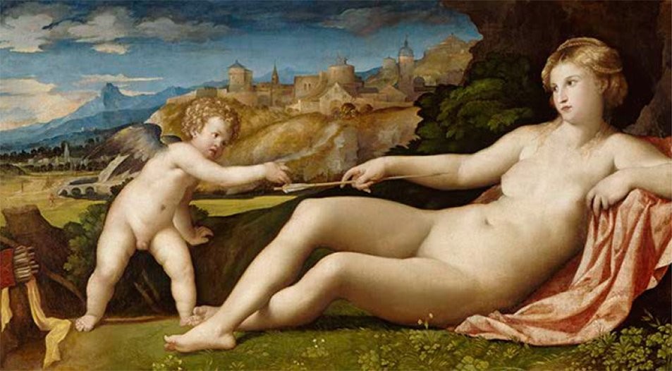 Venus and Cupid by Palma Vecchio