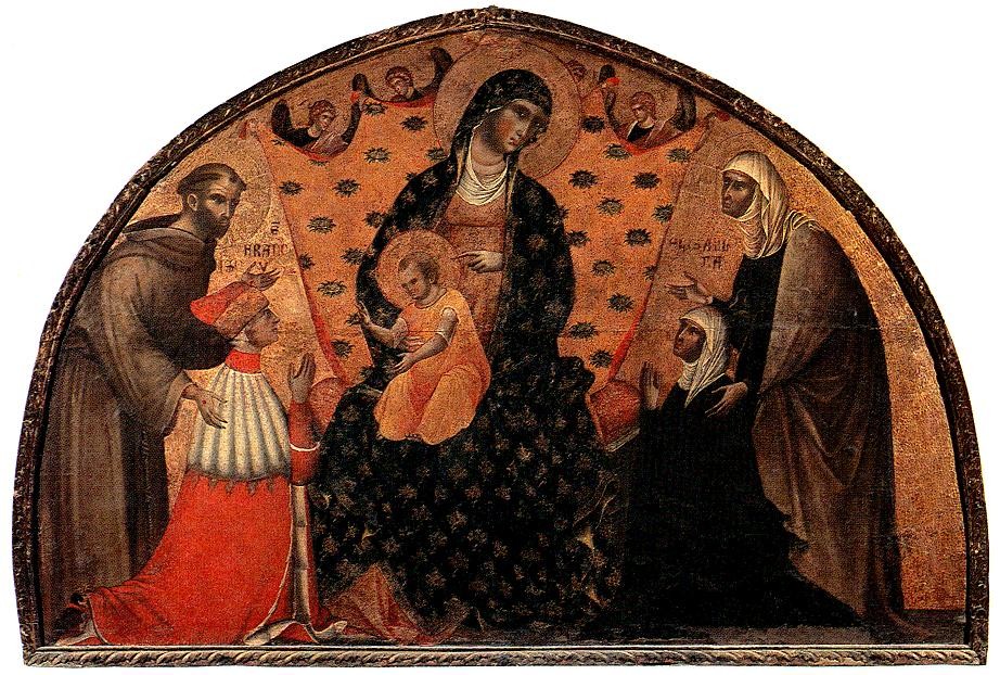 Doge Francesco Dandolo and His Wife Presented to the Madonna by Paolo Veneziano