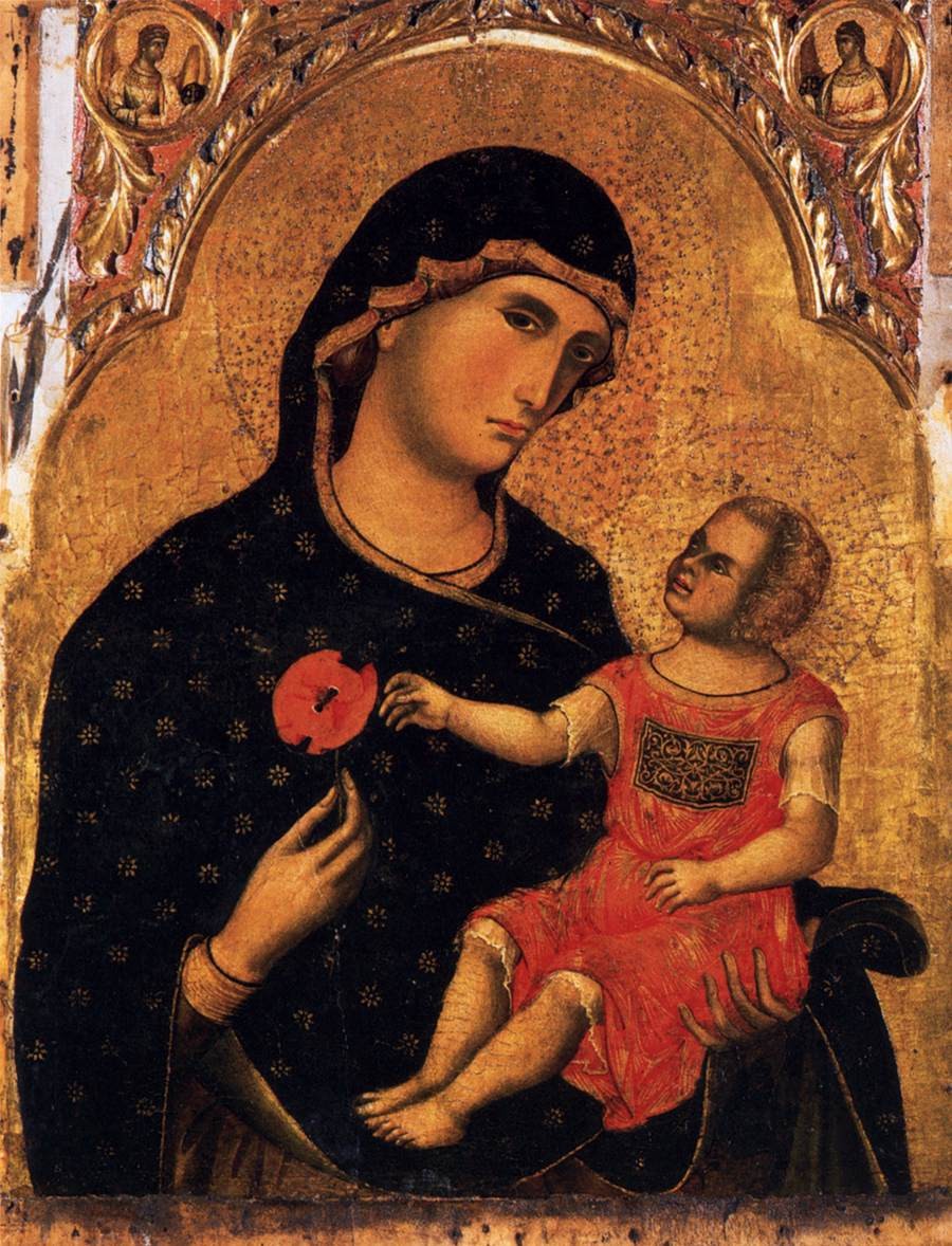 Madonna of the Poppy by Paolo Veneziano