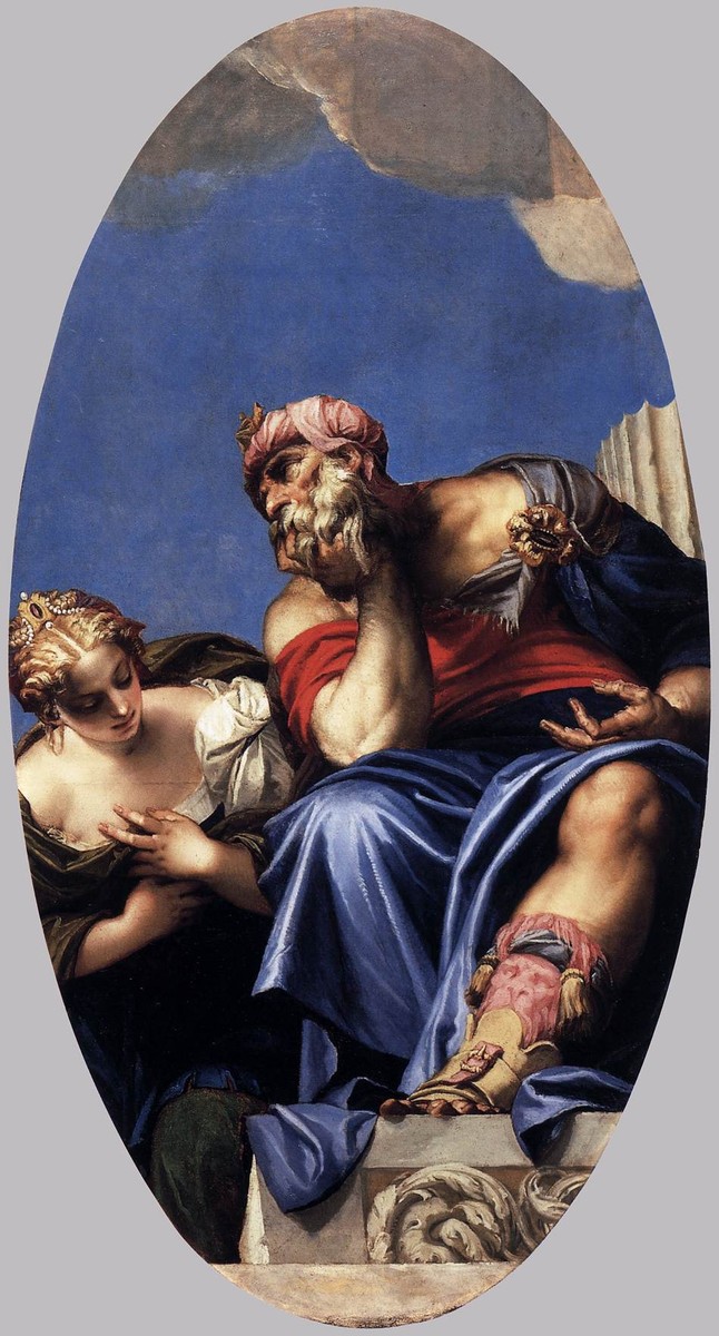 Aged Oriental with a Young Woman by Paolo Veronese