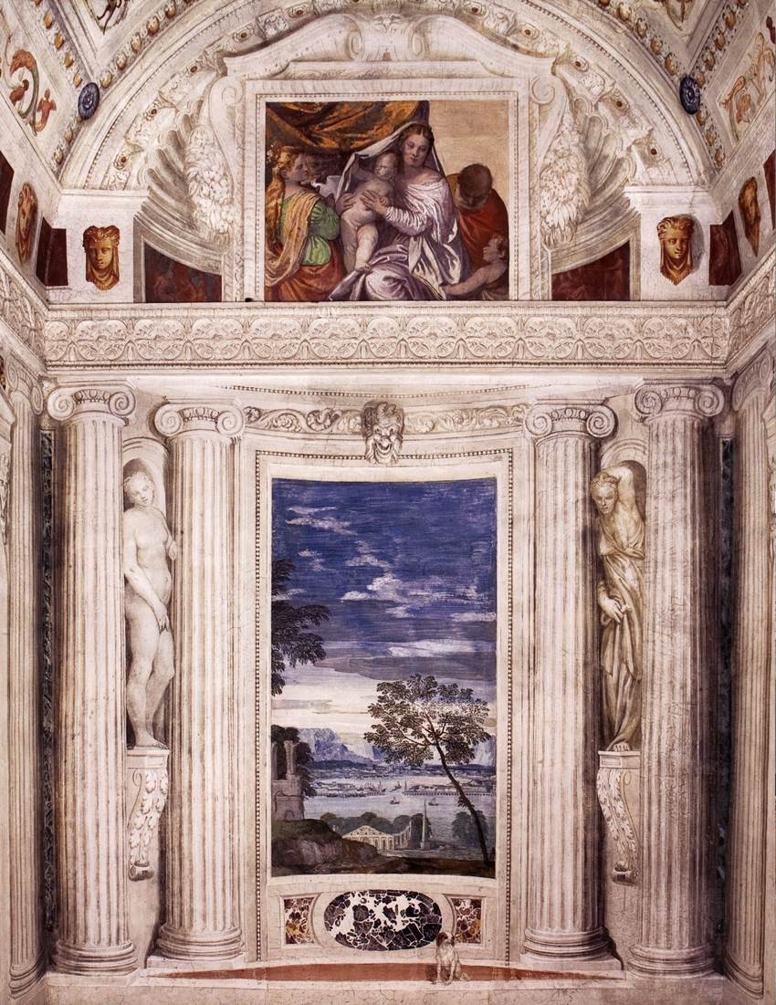 End wall of the Stanza del Cane by Paolo Veronese