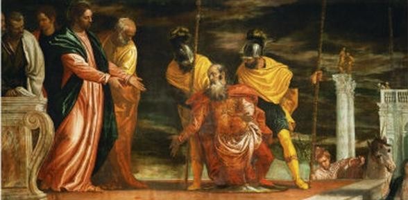 Jesus healing the servant of a Centurion by Paolo Veronese